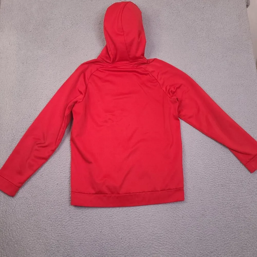 Nike Hoodie Sweatshirt Mens Medium Dri Fit Red‎ Just Do It Athletic Pullover - Picture 15 of 16